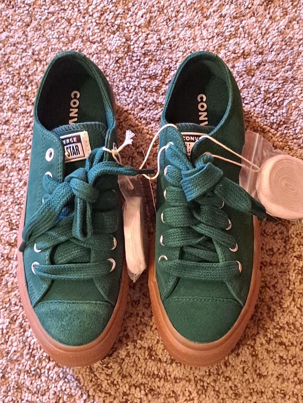 Converse CTAS Suede Women's Platform Midnight Clover/Gum Honey Sole Size 7.5 - Picture 3 of 9